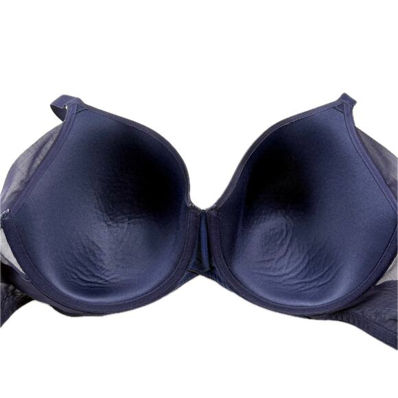 WACOAL 34DDD Ultimate Side Smoother Underwire T-Shirt Bra 853281 Eclipse Blue - Picture 9 of 16